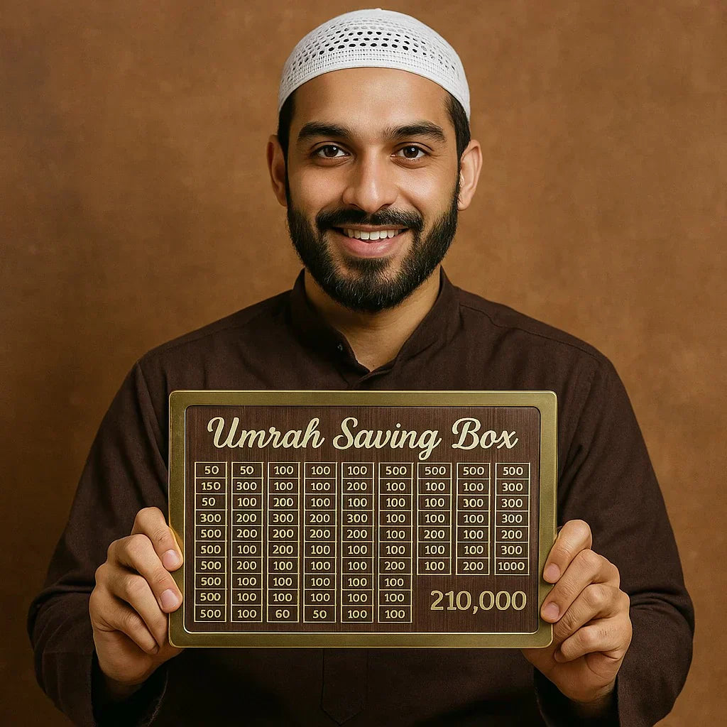 Umrah Saving Box - Save 210,000 for Umrah