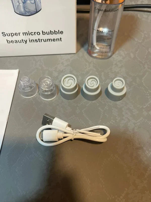 HydraFacial Super Micro Bubble Facial Cleansing & Blackhead Whitehead Remover Machine Rechargeable
